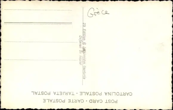 Foto Ak Santorin Griechenland, Panorama