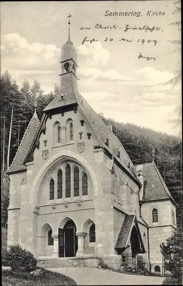 Ak Semmering in Niederösterreich, Kirche