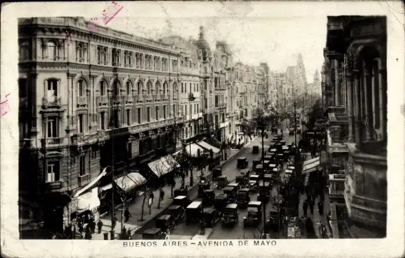 Ak Buenos Aires Argentinien, Avenida de Mayo