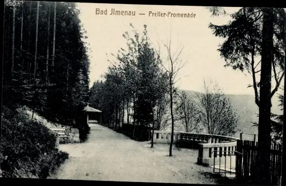 Ak Ilmenau in Thüringen, Preller-Promenade