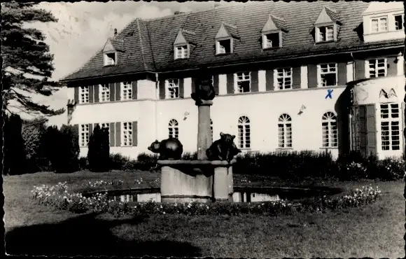 Ak Ostseebad Graal Müritz, Sanatorium Richard Assmann, Teich