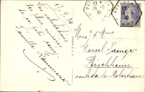 Ak La Petite Pierre Lützelstein Elsass Bas Rhin, Partie du Chateau