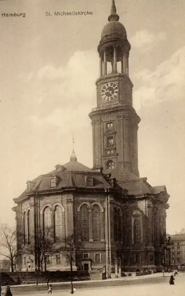 Ak Hamburg Mitte Neustadt, Michaeliskirche, Kirche St. Michaelis, Michel
