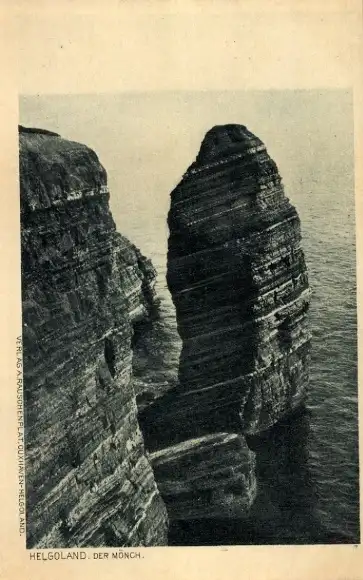 Ak Nordseeinsel Helgoland, Mönch