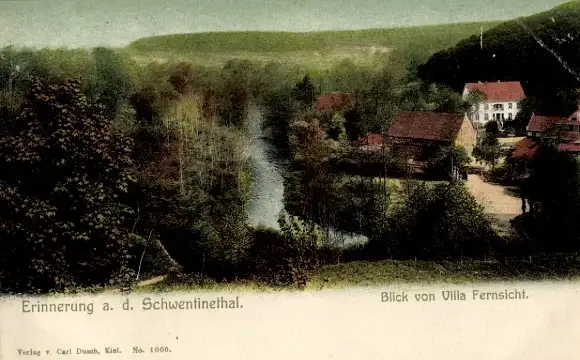 Ak Schwentinental in Schleswig Holstein, Blick von Villa Fernsicht aufs Schwentinental