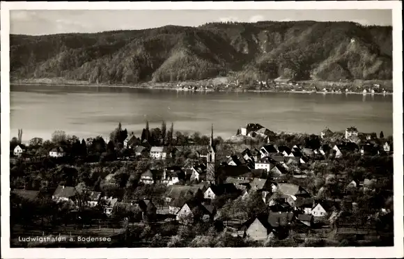 Ak Bodman Ludwigshafen am Bodensee, Luftbild