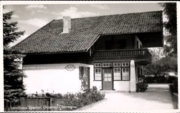 Ak Grassau in Oberbayern, Landhaus Sperrer