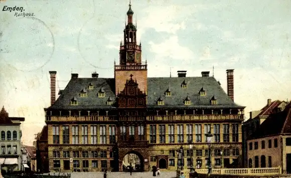 Ak Emden in Ostfriesland, Rathaus