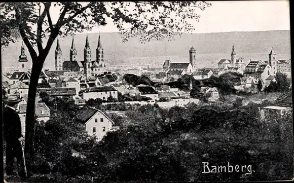 Ak Bamberg in Oberfranken, Stadtpanorama