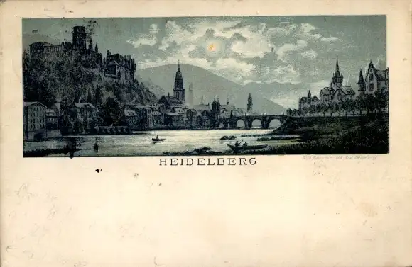 Ak Heidelberg am Neckar, Brücke