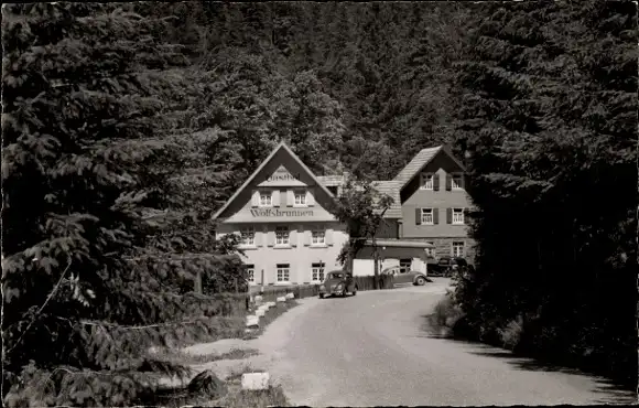 Ak Seebach in Baden Schwarzwald, Gasthof Wolfsbrunnen