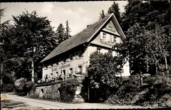 Ak Seebach Baden, Gasthof Pension Wolfsbrunnen im Schwarzwald