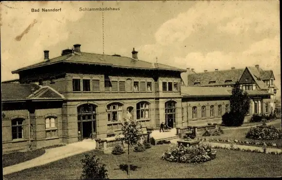 Ak Bad Nenndorf an der Weser, Schlammbadehaus