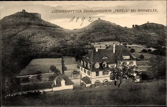 Ak Annweiler am Trifels Pfalz, Ludwigshafener Erholungsheim Trifels