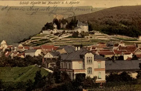 Ak Neustadt an der Haardt Neustadt an der Weinstraße, Schloss Haardt