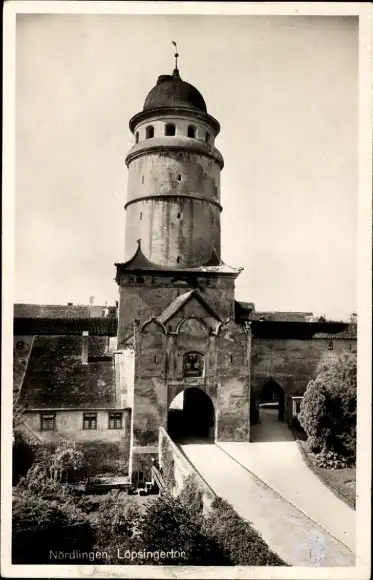 Ak Nördlingen in Schwaben, Löpsigertor