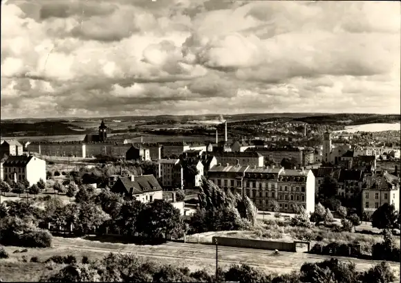 Ak Plauen im Vogtland, Totalansicht