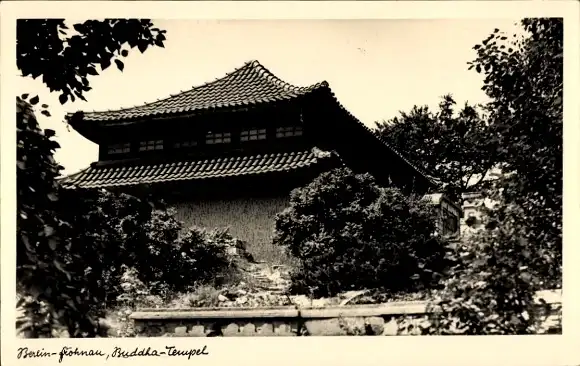 Foto Ak Berlin Reinickendorf Frohnau, Buddha-Tempel