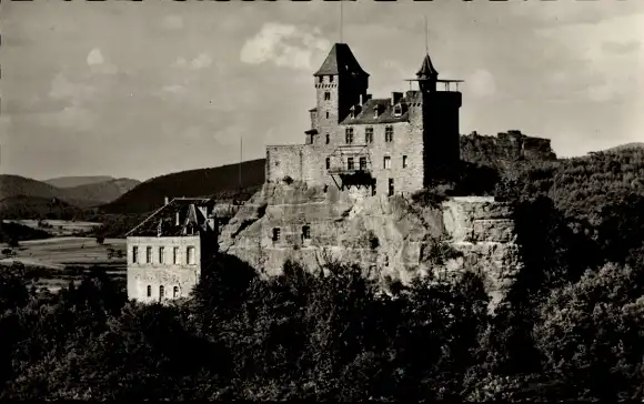 Ak Erlenbach bei Dahn in der Pfalz, Burg Berwartstein