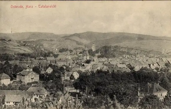 Ak Osterode am Harz, Totalansicht