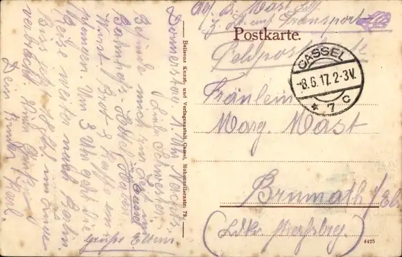 Ak Kassel in Hessen, neues Hoftheater