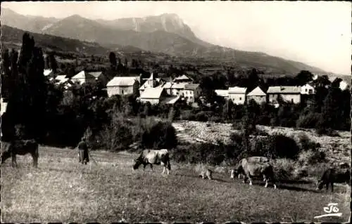 Ak Embrun Hautes Alpes, Kühe auf Alm bei Baratier
