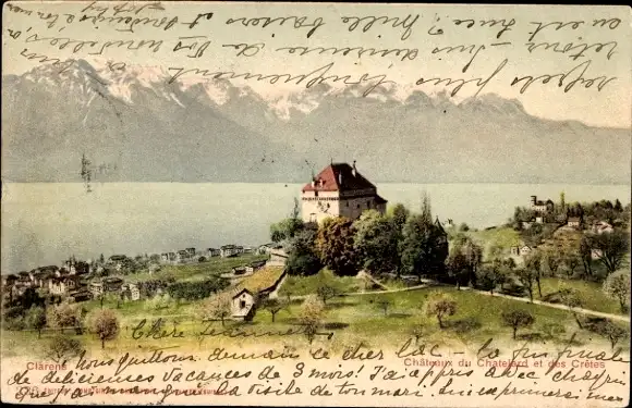 Ak Clarens Montreux Kanton Waadt, Château du Châtelard
