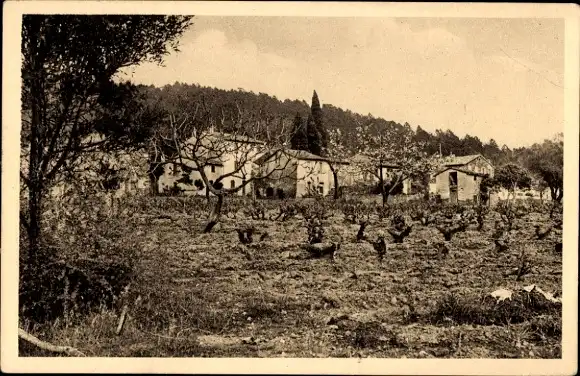Ak Cabasson Var, Teilansicht eines Dorfes
