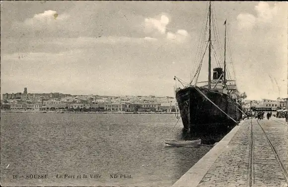 Ak Sousse Tunesien, Hafen und Stadt