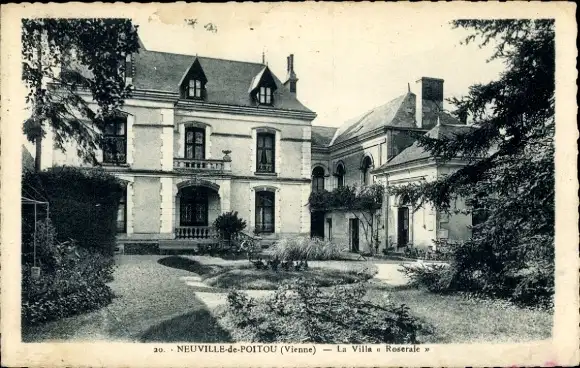 Ak Neuville-de-Poitou Vienne, La Villa Roserale