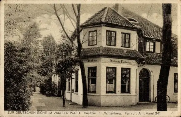 Ak Varel in Oldenburg Jadebusen, Gasthaus zur deutschen Eiche