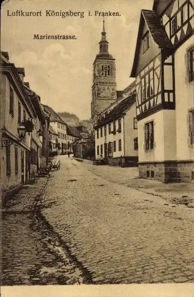 Ak Königsberg in Bayern Unterfranken, Marienstraße