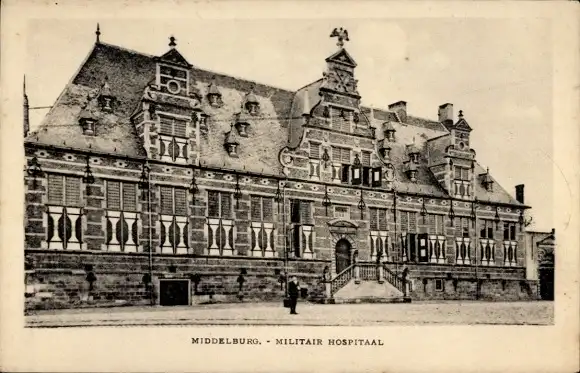 Ak Middelburg Zeeland Niederlande, Militär-Krankenhaus