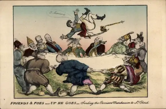 Künstler Ak Der geprellte Corsische Münchhausen, Napoleon