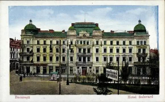 Ak Bukarest Bukarest Rumänien, Hotel Boulevard