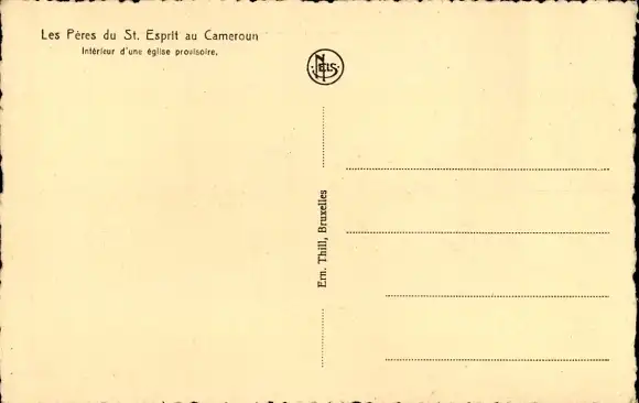 Ak Kamerun, Les Peres du St. Esprit, Eglise, Interieur