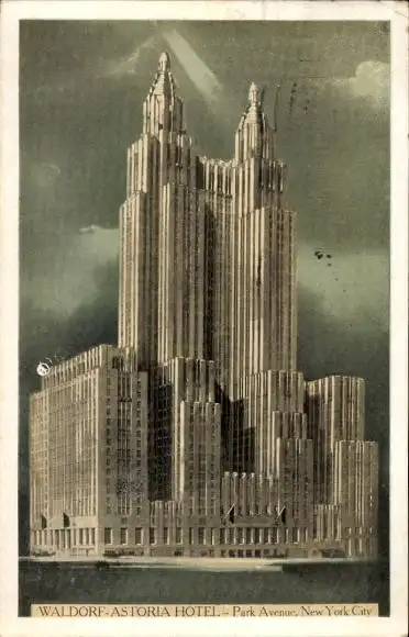 Ak Manhattan New York City USA, Waldorf Astoria Hotel
