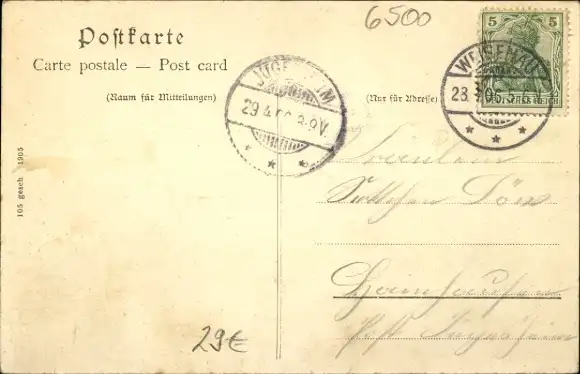 Ak Weisenau Mainz am Rhein, Totalansicht