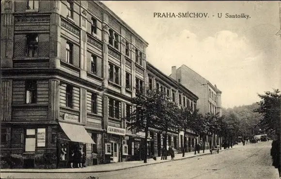 Ak Smíchov Smichow Praha Prag, U Santosky