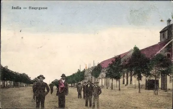 Ak Inđija India Serbien, Hauptgasse