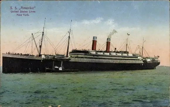 Ak SS America, USL United States Lines, New York