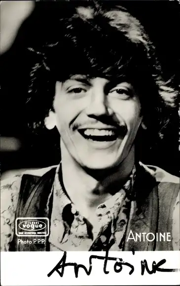 Ak Schauspieler und Sänger Antoine, Portrait,  Autogramm