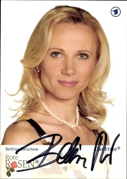 Ak Schauspielerin Bettina Katschew, Portrait, Autogramm, Rote Rosen