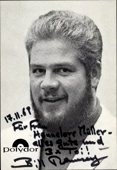 Ak Schauspieler Bill Ramsey, Portrait, Autogramm