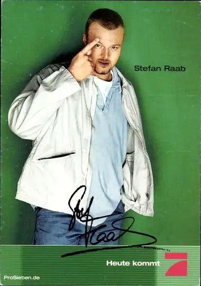 Ak Schauspieler Stefan Raab, Portrait, Autogramm, TV Total