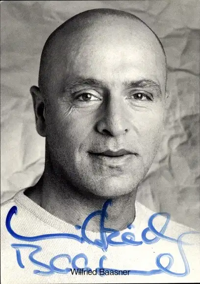 Ak Schauspieler Wilfried Baasner, Portrait, Autogramm