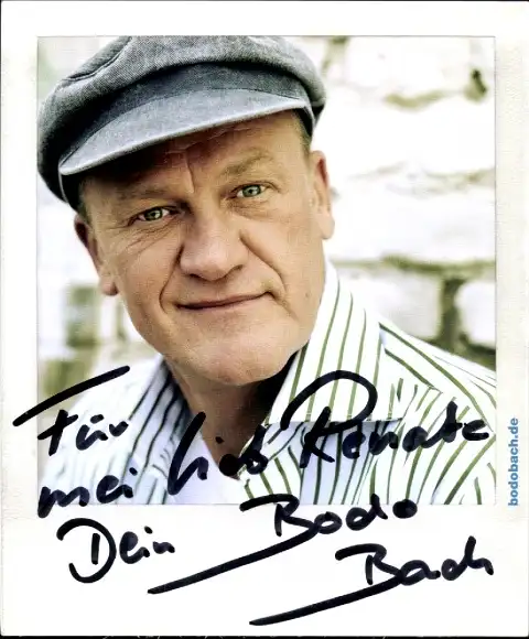 Ak Schauspieler Bodo Bach, Portrait, Autogramm,