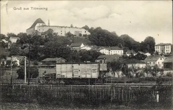 Ak Tittmoning in Oberbayern, Panorama