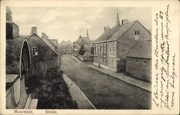 Ak Moorslede Westflandern, Straßenpartie