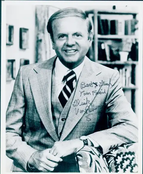 Foto Schauspieler Dick Van Patten, Portrait, Autogramm